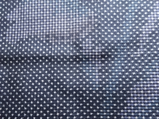 アンティーク　花模様織り出し本場泥大島紬着物(5マルキ)